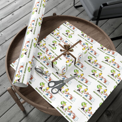 The Family Circus "Seasons Greetings" Wrapping Paper
