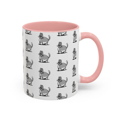 Working Cats: Taki Pink Accent Mug