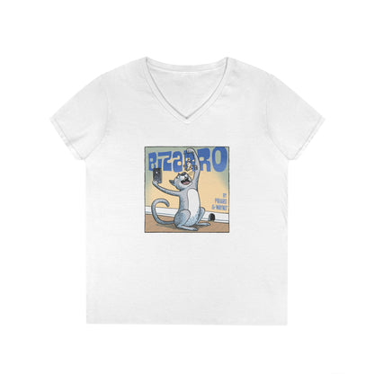 Bizarro Ladies' “Cat and Mouse” V-Neck T-Shirt