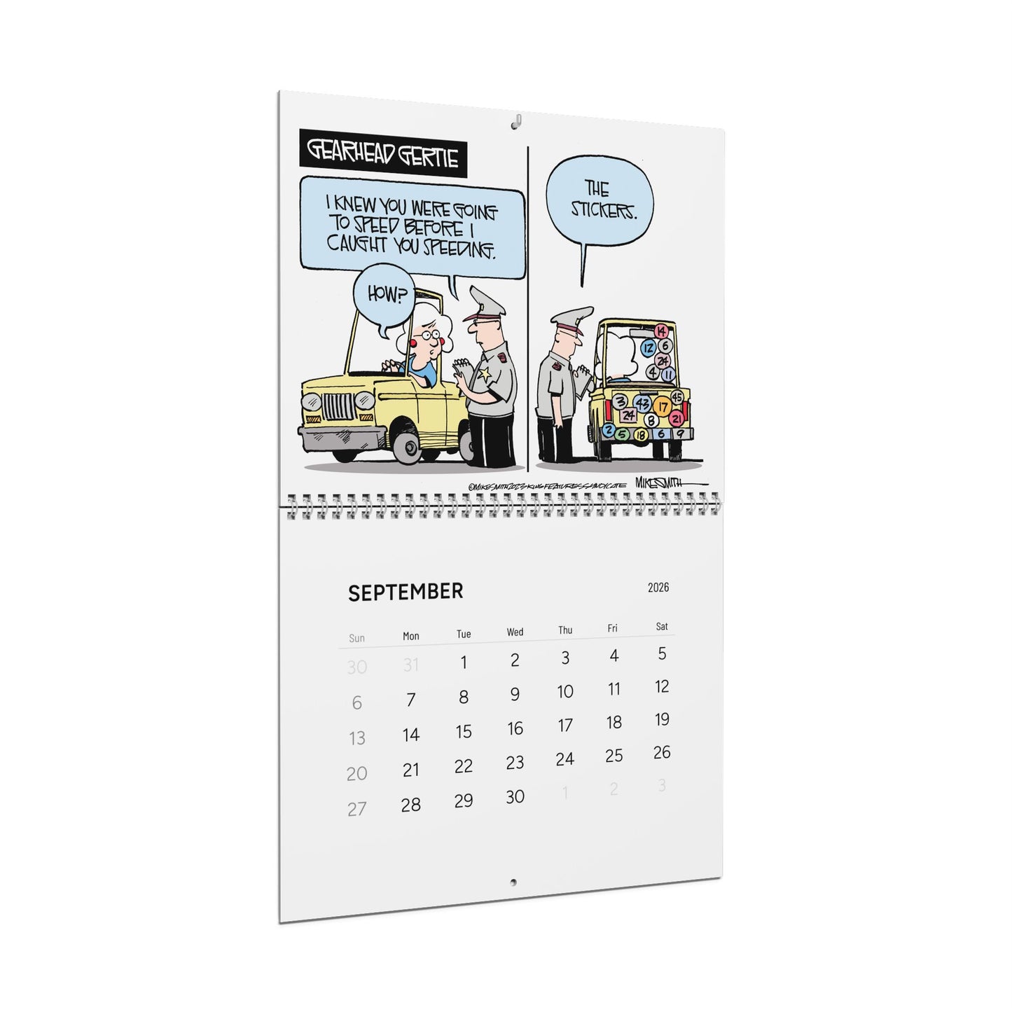 Gearhead Gertie 2026 Wall Calendar