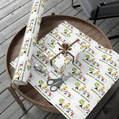 The Family Circus "Seasons Greetings" Wrapping Paper