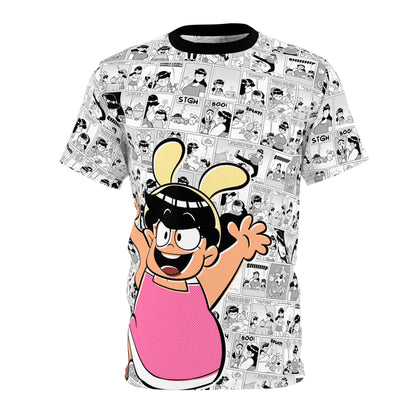 Rosebuds: Maricela All-Over Print Comic Collage Tee