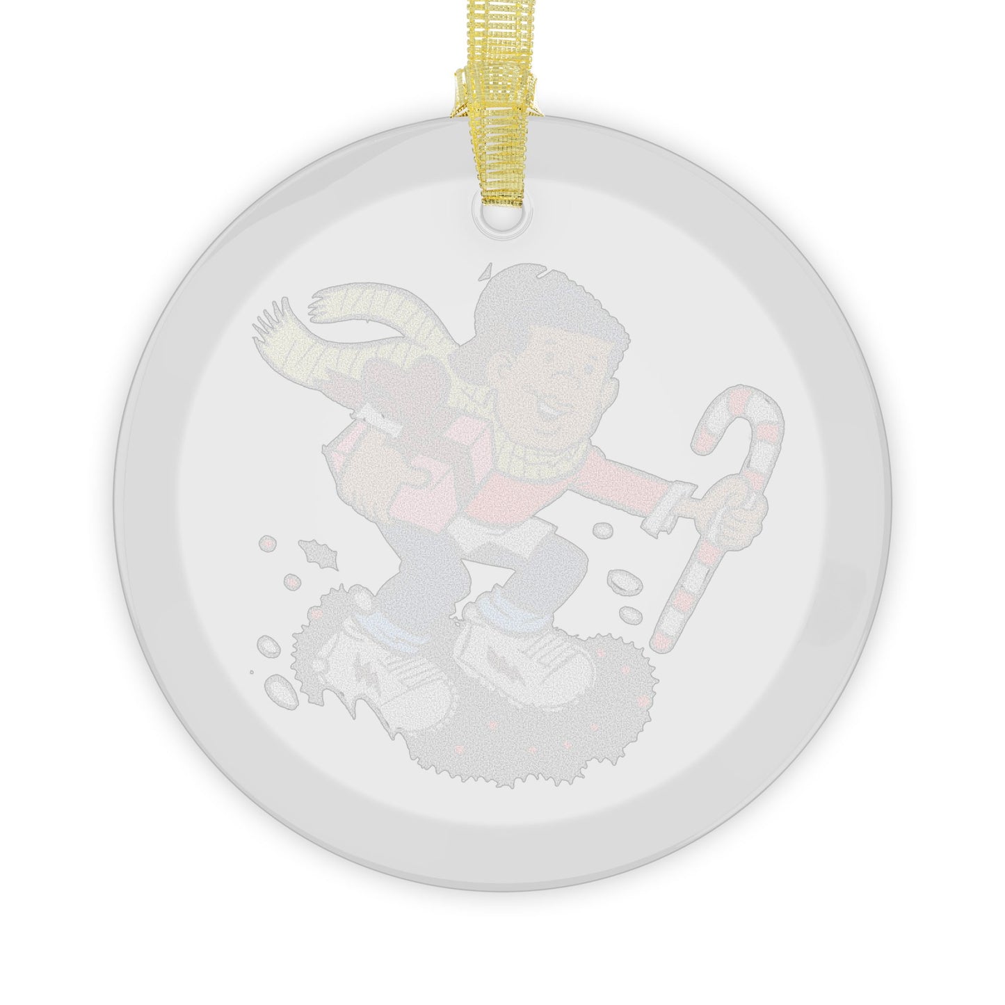 Curtis "Holiday Hustle" Glass Ornament