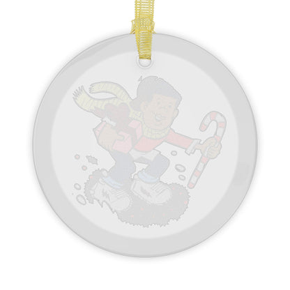 Curtis "Holiday Hustle" Glass Ornament