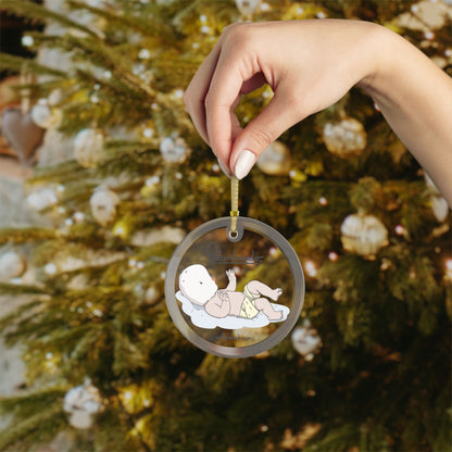 Palurdeando- Nap of the Divine Glass Ornament