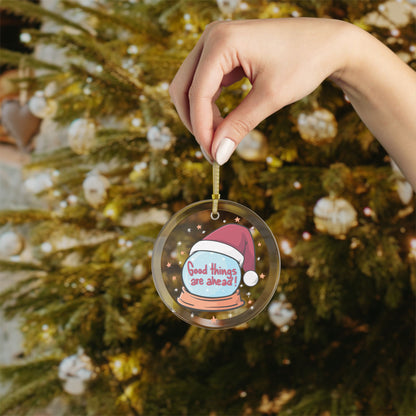 Comiclicious Crystal Ball of Cheer Glass Ornament