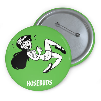 Rosebuds - Maria Green Metal Pin
