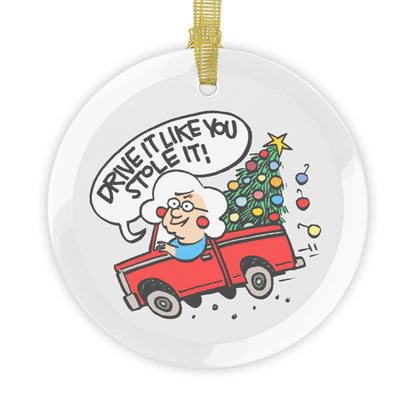 2024 'Drive It Like You Stole It!' Gearhead Gertie Holiday Ornament: A Fast-Paced Touch of Racing Fun