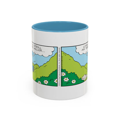 Barney Google and Snuffy Smith Hootin' Holler Blue Accent Coffee Mug