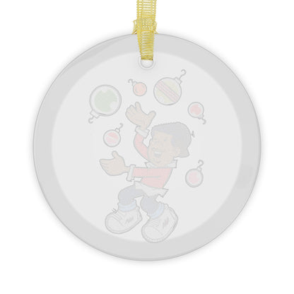 Curtis "Holiday Juggle" Glass Ornament