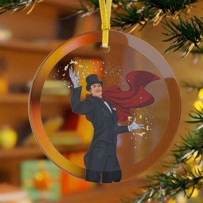 Mandrake The Magician Glass Ornament