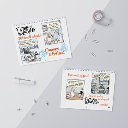Bizarro 2026 Wall Calendar: Canines & Felines