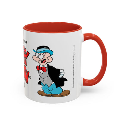 Barney Google and Snuffy Smith Red Accent Coffee Mug