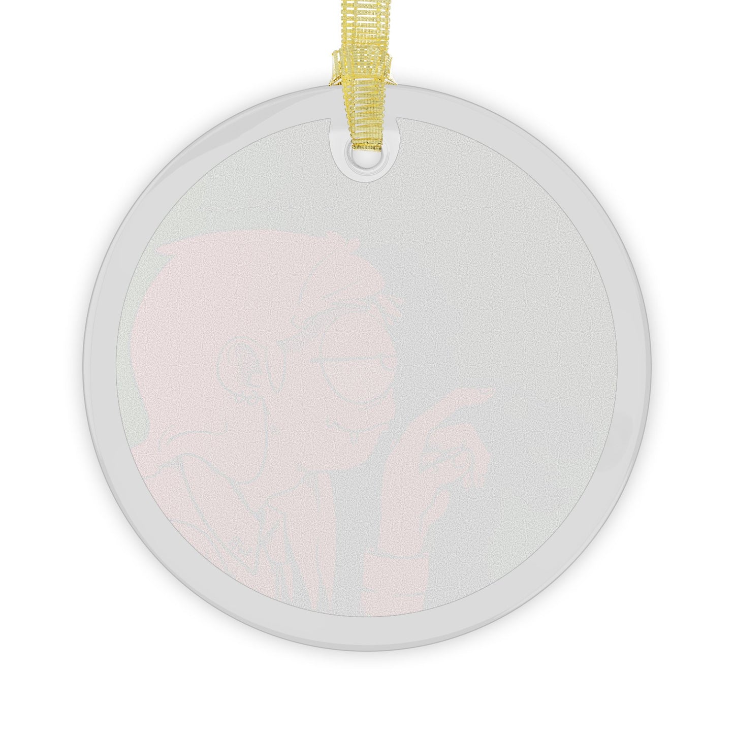 Willy Black Shadow Play Glass Ornament