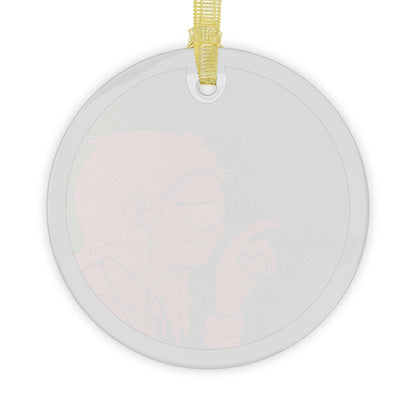 Willy Black Shadow Play Glass Ornament