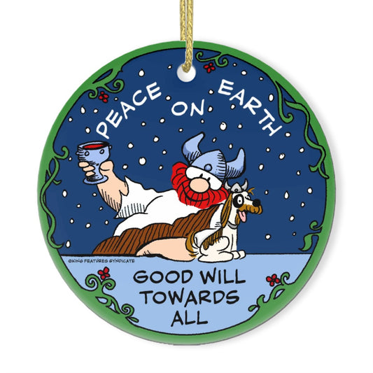 “Jolly Hägar Holiday ” Ceramic Ornament