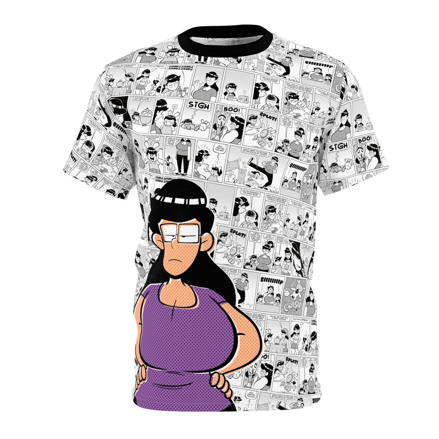 Rosebuds: Rosa All-Over Print Comic Collage Tee