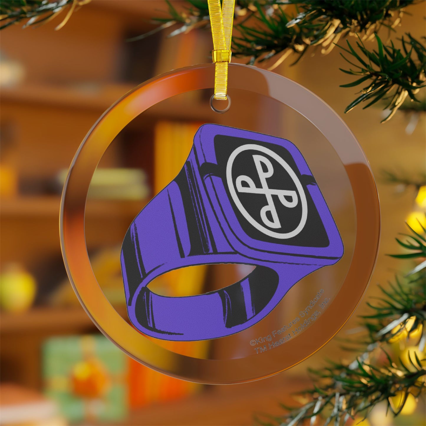 The Phantom "Good Mark Ring" Glass Holiday Ornament: A Legendary Tribute to the Ghost Who Walks