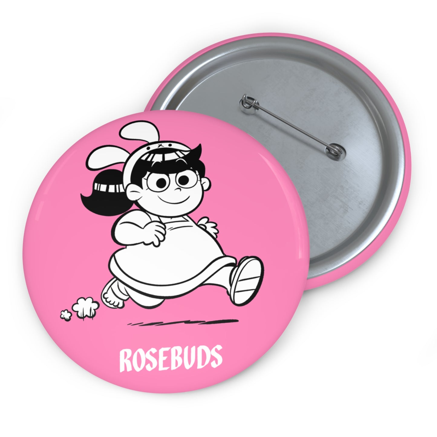 Rosebuds - Maricela Pink Metal Pin