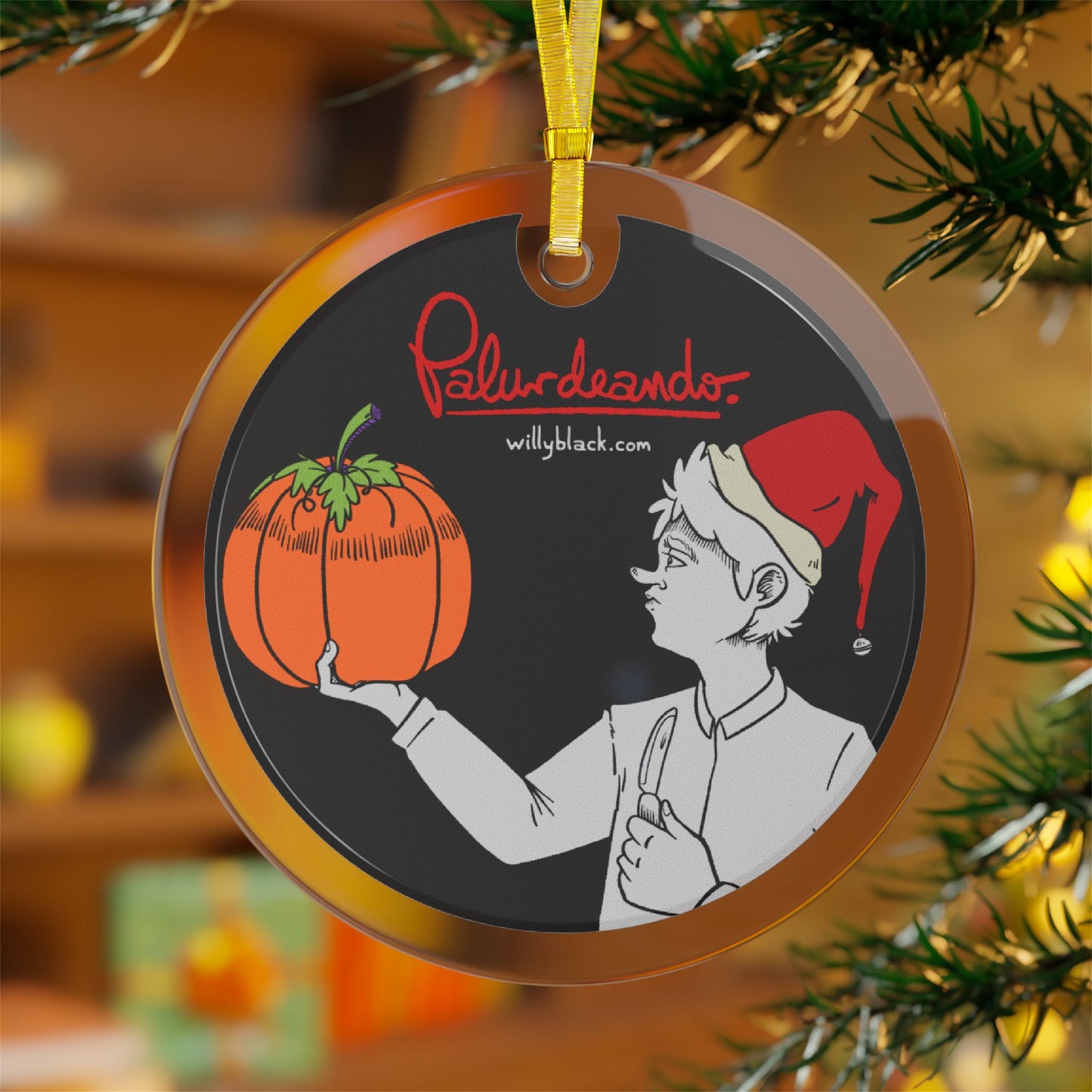 Palurdeando- Seasonal Confusion Glass Ornament