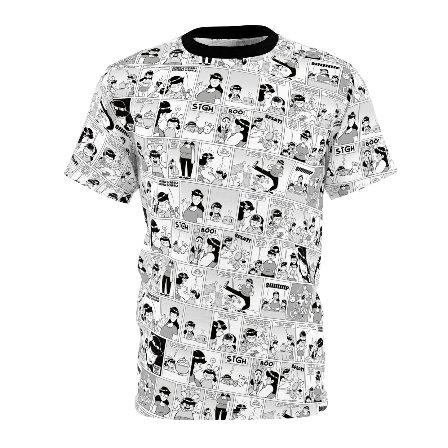 Rosebuds: All-Over Print Comic Collage Tee