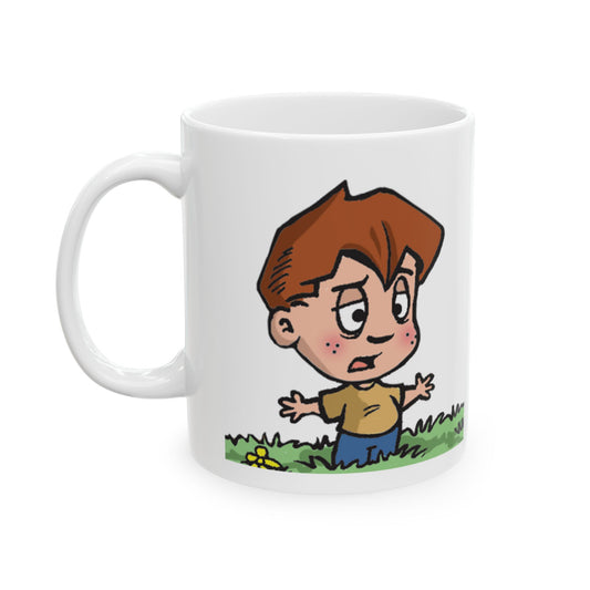 Amber Waves "Gerald" Mug - Whimsical Cartoon Character Ceramic Mug - Perfect Gift for Kids & Parents