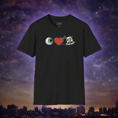 Eye Heart UFO Bizarro Crewneck Tee