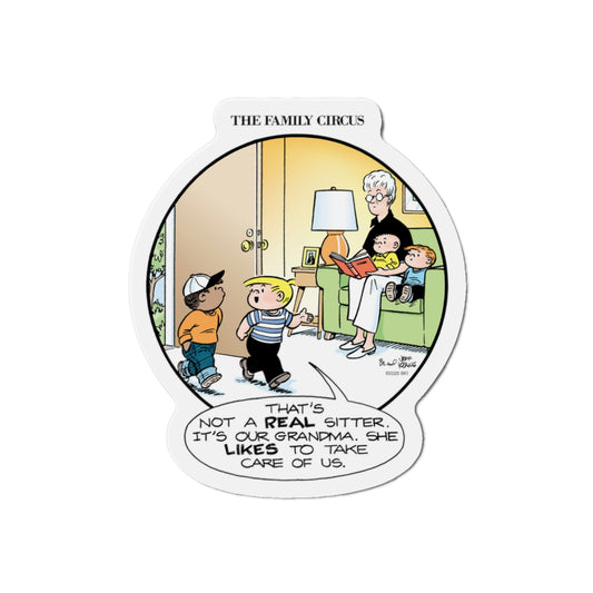 The Family Circus "Grandma" Die Cut Magnet