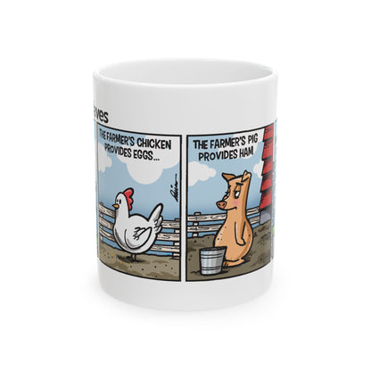 Amber Waves "The Farmer's Son" Ceramic Mug - 11oz & 15oz - Gift for Farmers & Dads