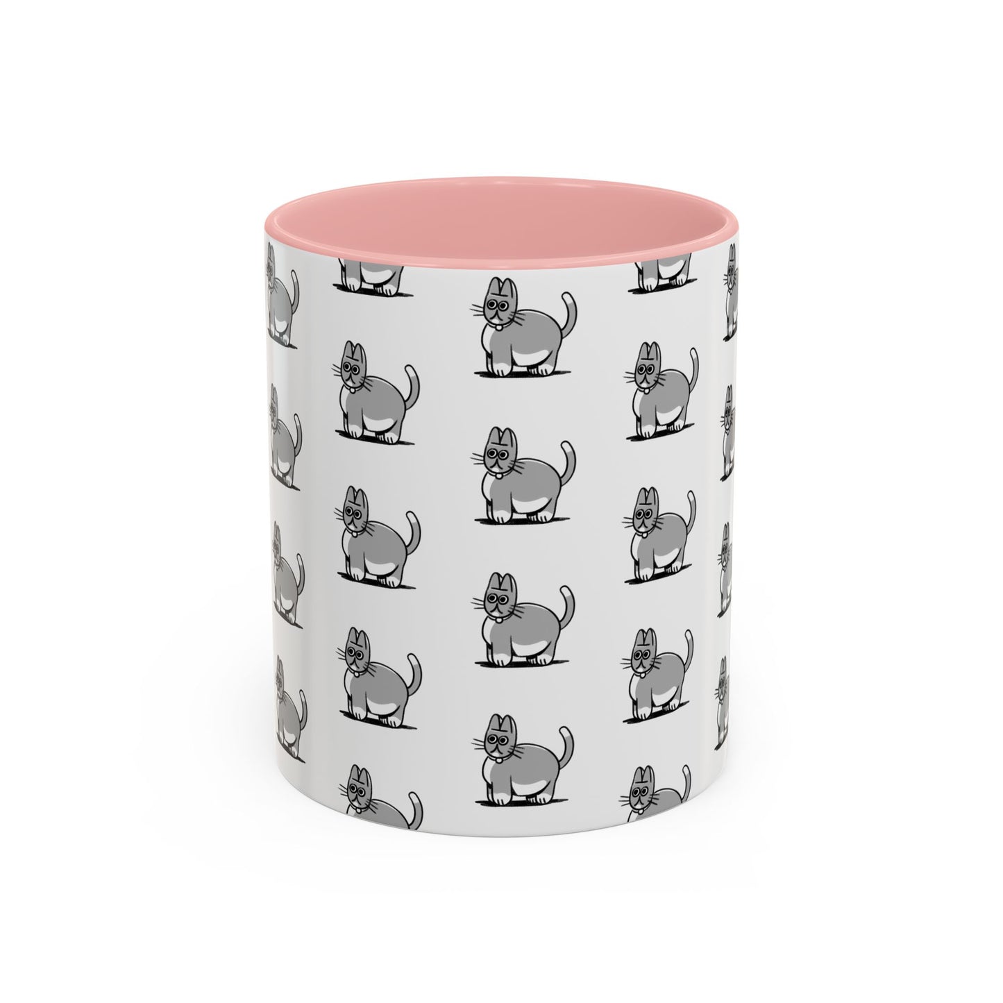 Working Cats: Taki Pink Accent Mug