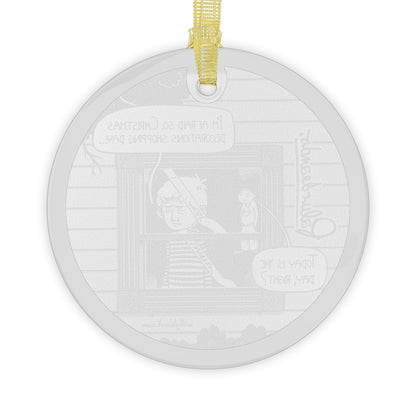 Palurdeando- Barely Merry Glass Ornament