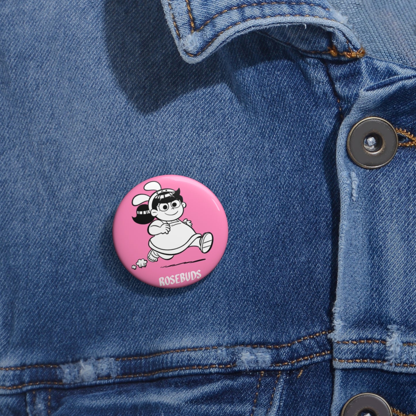 Rosebuds - Maricela Pink Metal Pin