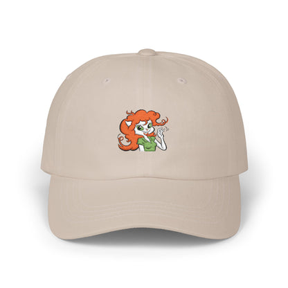 Slylock Fox:  Cassandra Cat Embroidered Dad Cap
