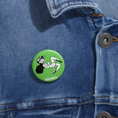 Rosebuds - Maria Green Metal Pin