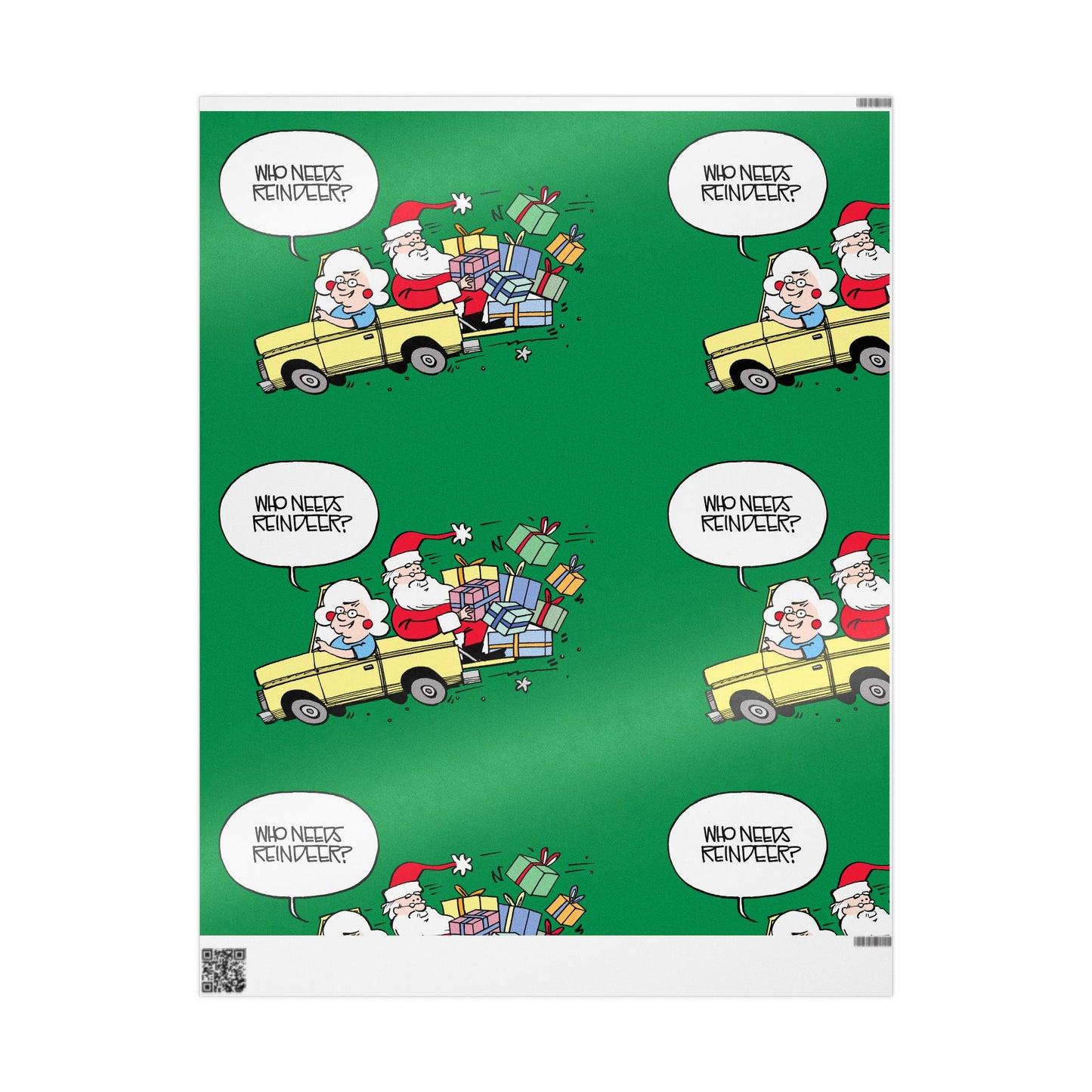 Gearhead Gertie 'Who Needs Reindeer?' Gift Wrap