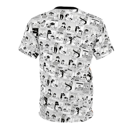 Rosebuds: Maricela All-Over Print Comic Collage Tee