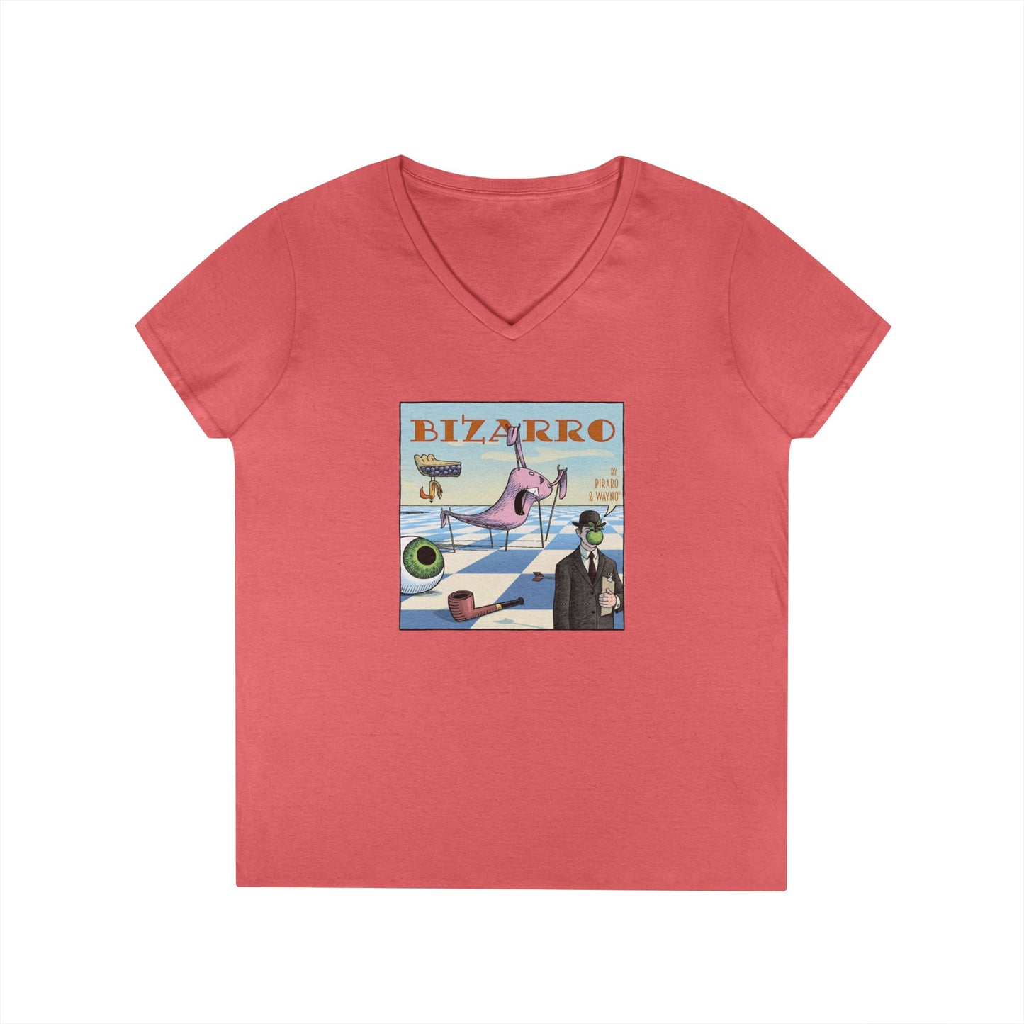 Bizarro Ladies' “Surrealism” V-Neck T-Shirt