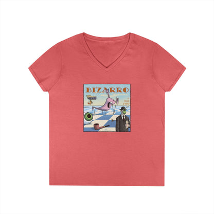 Bizarro Ladies' “Surrealism” V-Neck T-Shirt