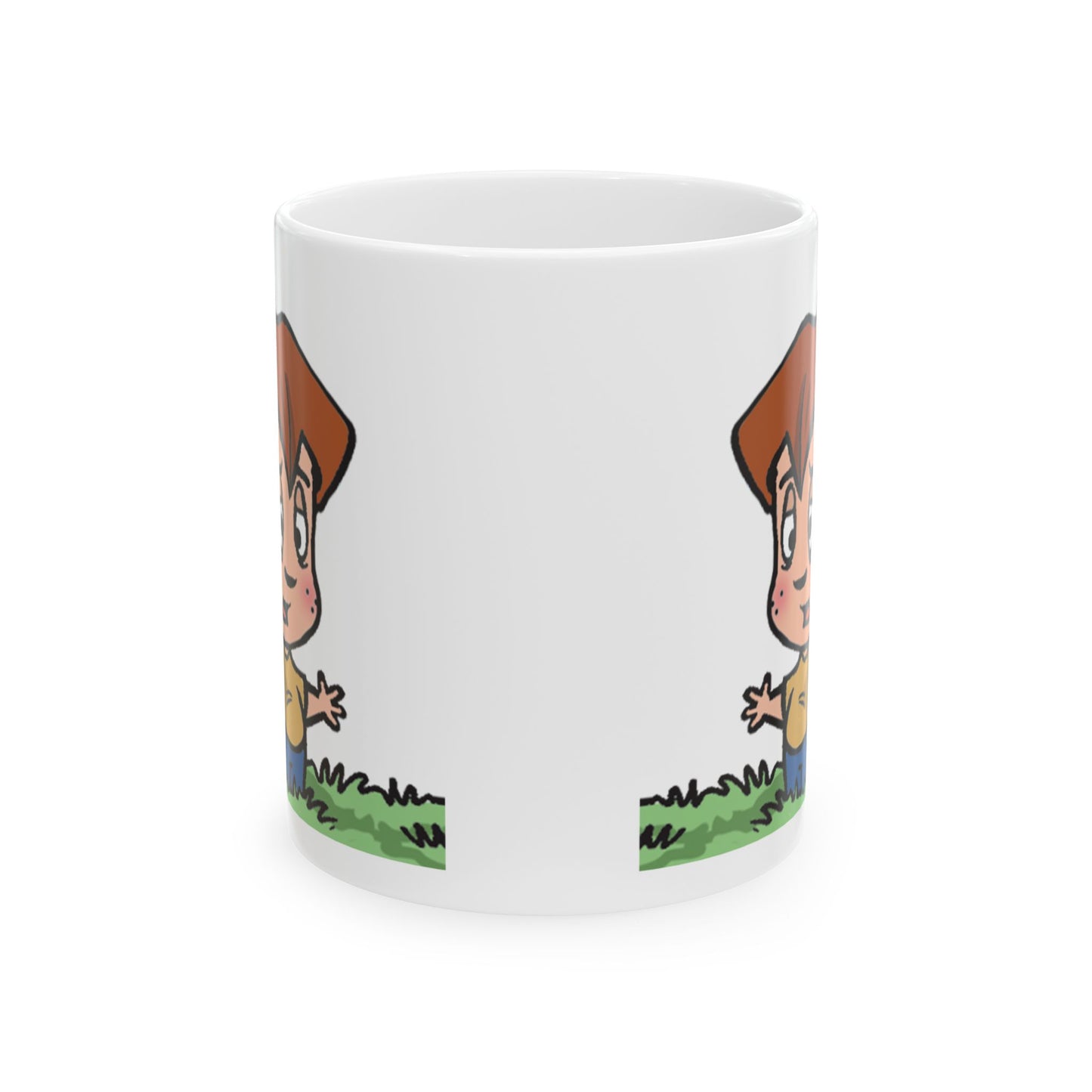 Amber Waves "Gerald" Mug - Whimsical Cartoon Character Ceramic Mug - Perfect Gift for Kids & Parents