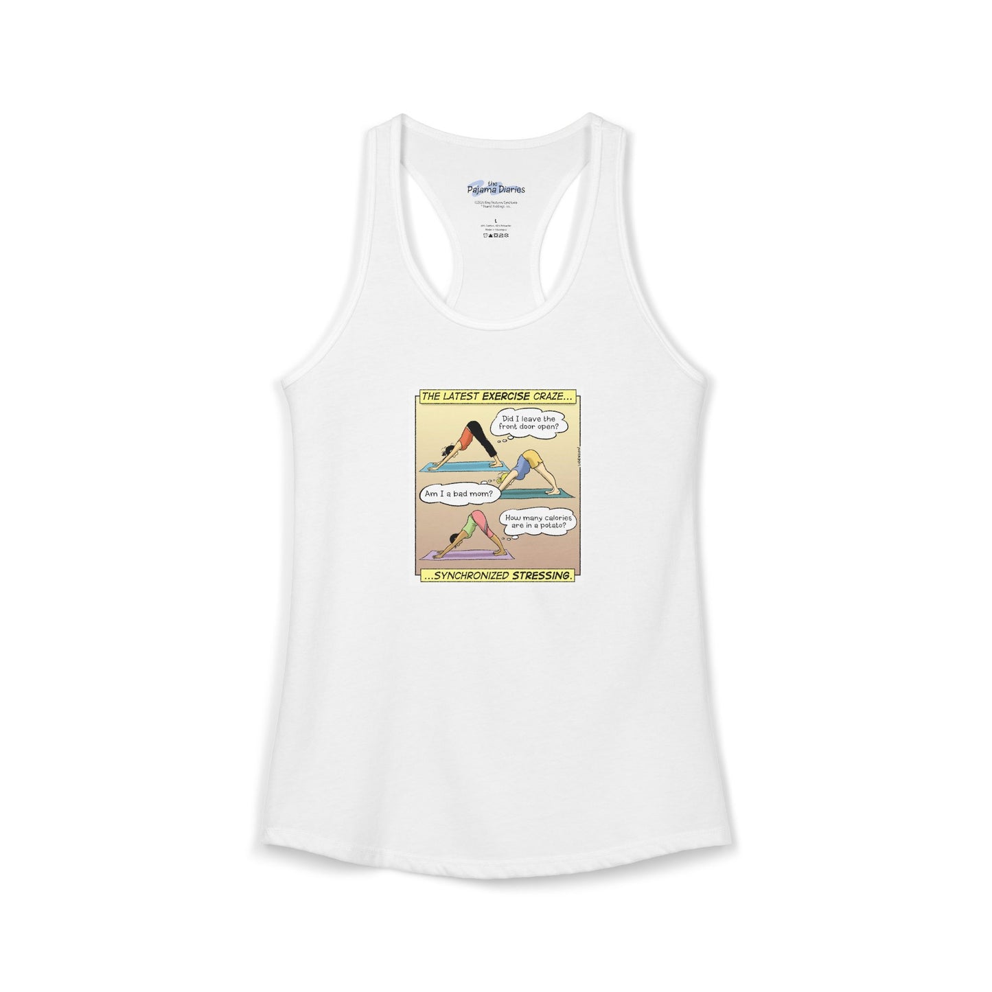 The Pajama Diaries “Synchronized Stressing” Racerback Tank