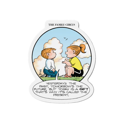 The Family Circus "Today is a Gift" Die Cut Magnet