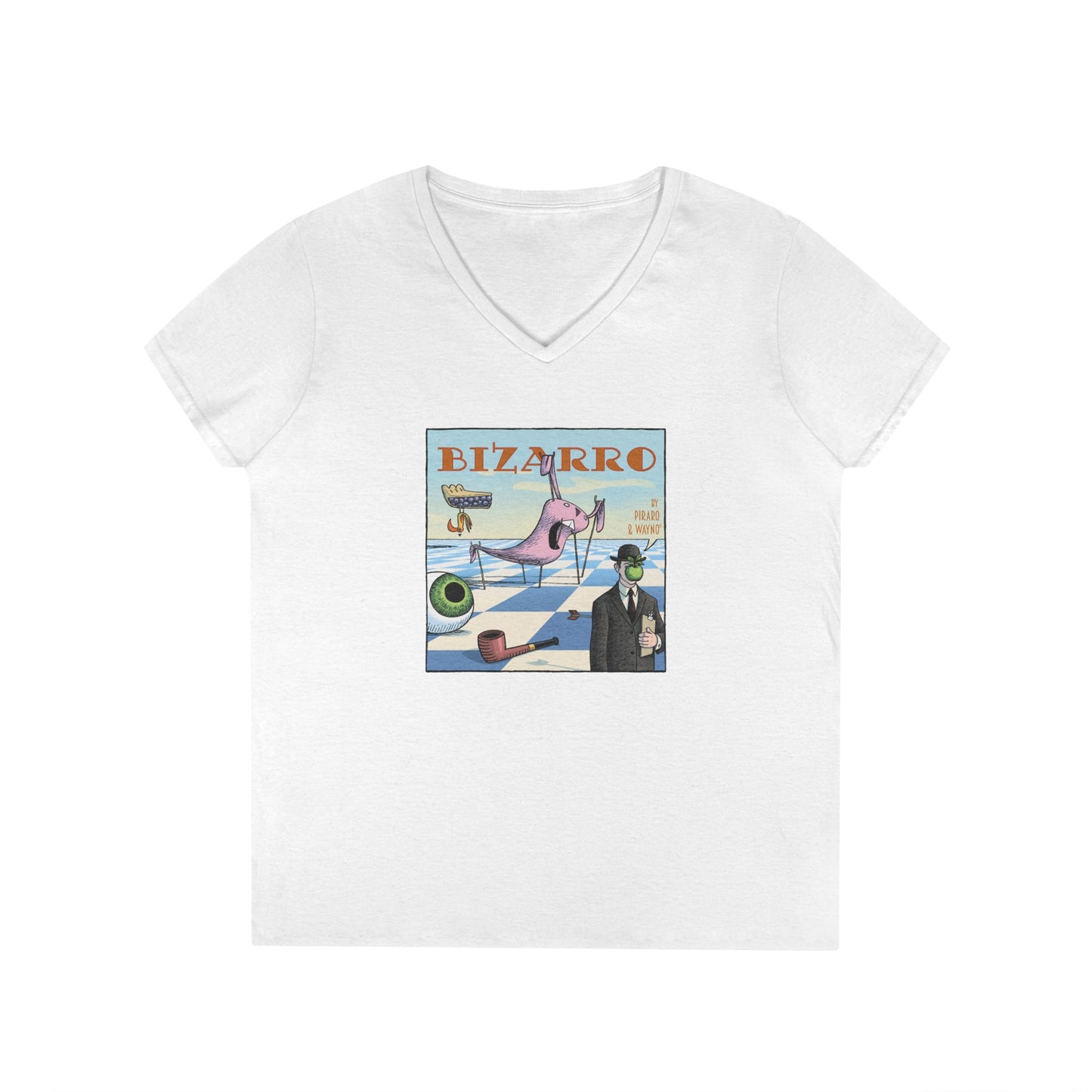 Bizarro Ladies' “Surrealism” V-Neck T-Shirt