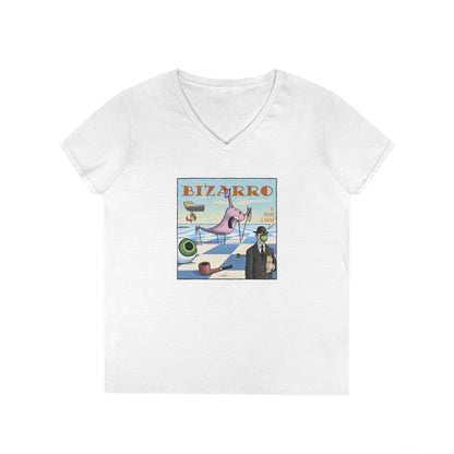Bizarro Ladies' “Surrealism” V-Neck T-Shirt
