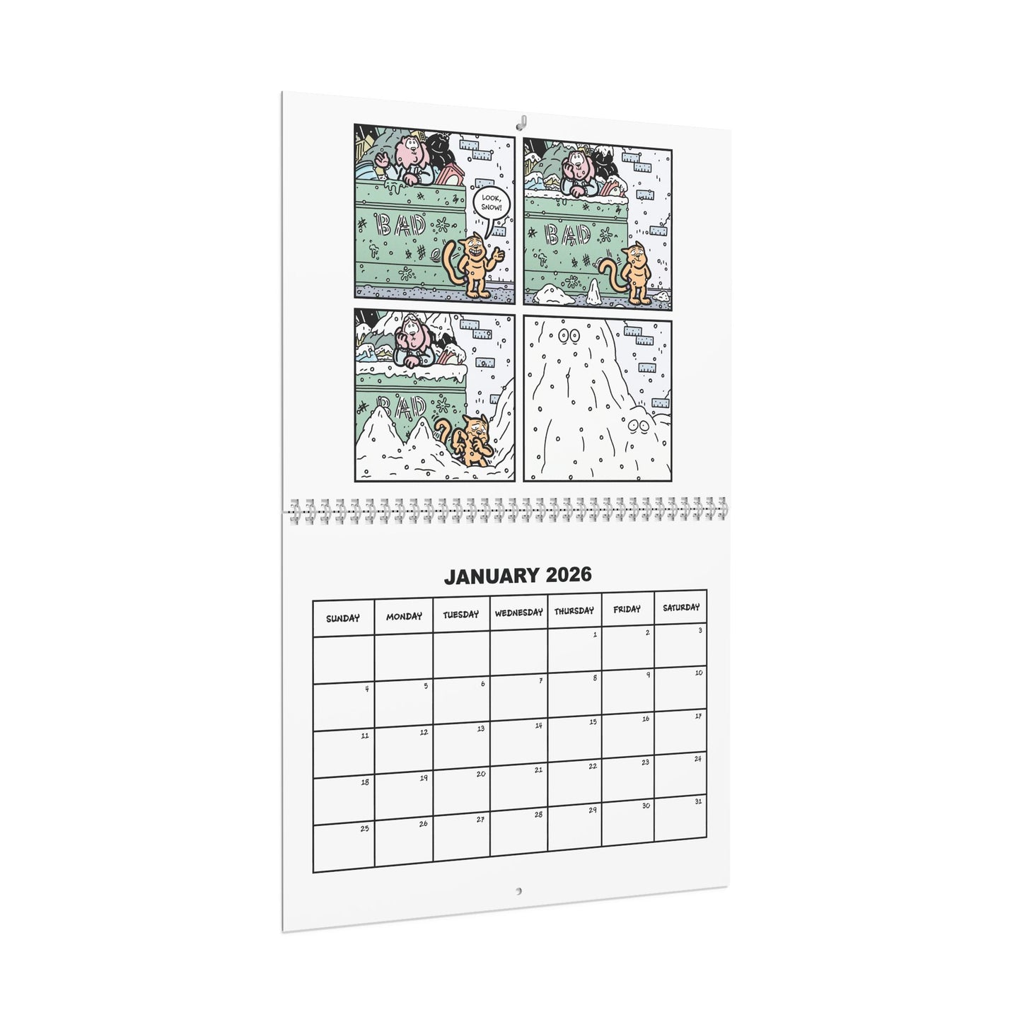 Nibbles & Scratch 2026 Wall Calendar