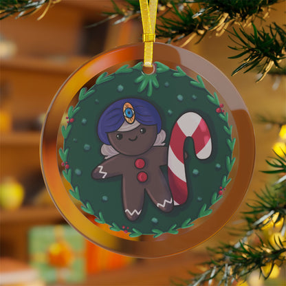 Comiclicious Gingerbread Gemmy Glass Ornament