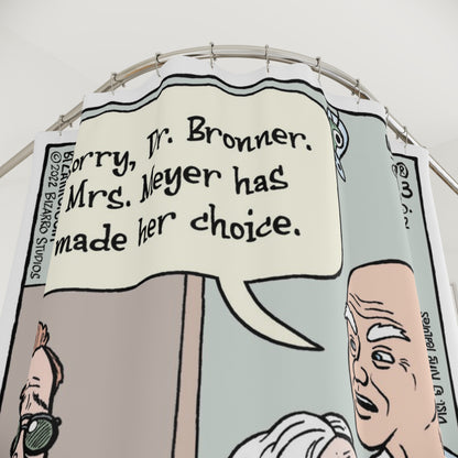Bizarro Dr. Bronner Shower Curtain