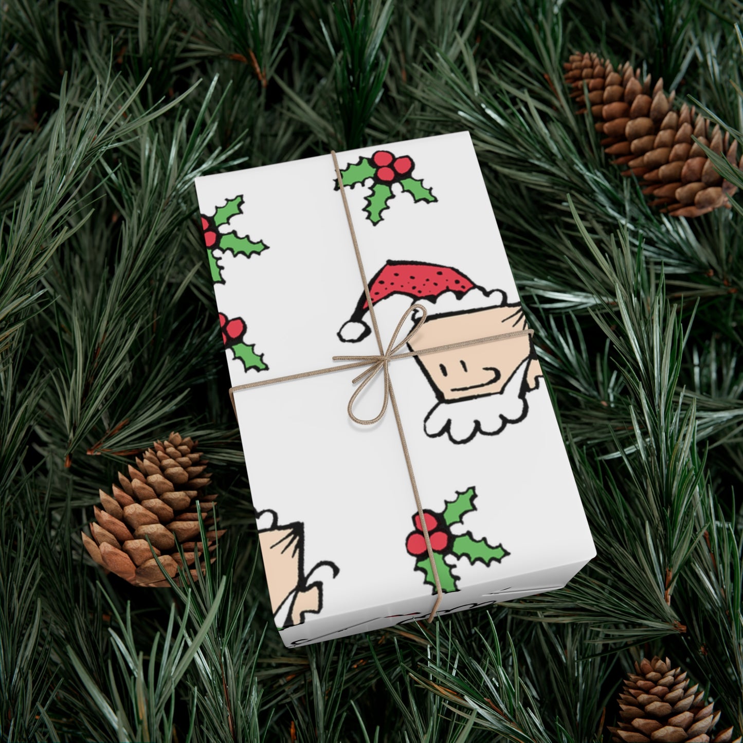 Daddy Daze "Santa Angus" Holiday Wrapping Paper