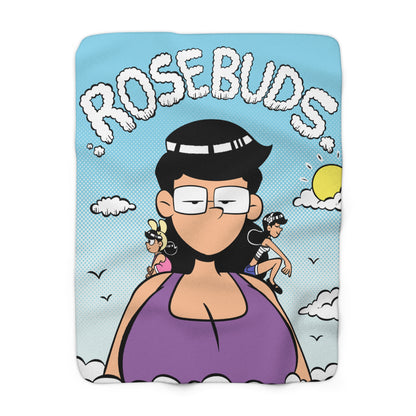 Rosebuds Sherpa Fleece Blanket