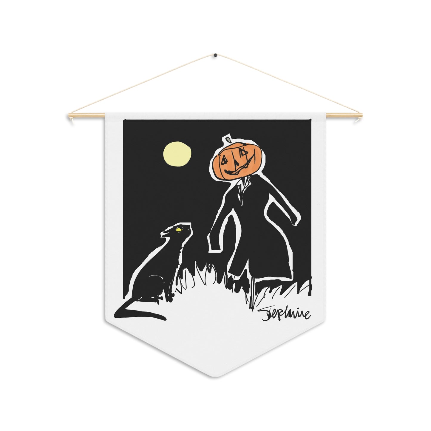 Six Chix- “Midnight Meeting” Wall Pennant