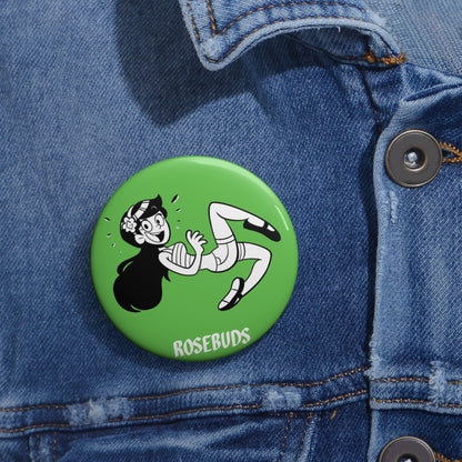 Rosebuds - Maria Green Metal Pin